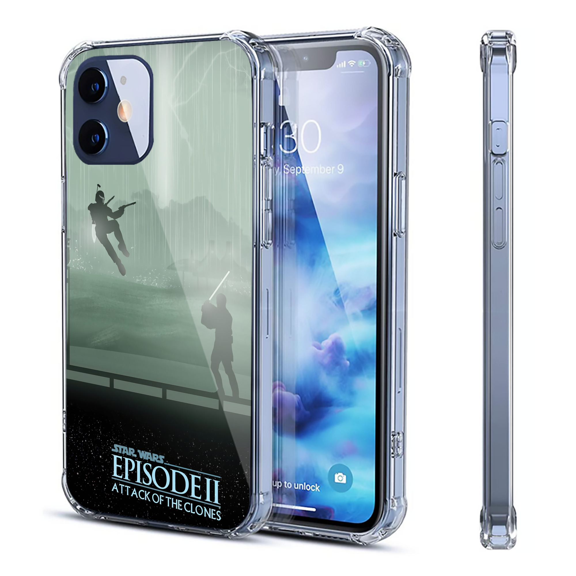 （画像用） スター・ウォーズ Star Wars 【iPhone 12シリーズ対応】透明スマホケース（クリアソフトケース）